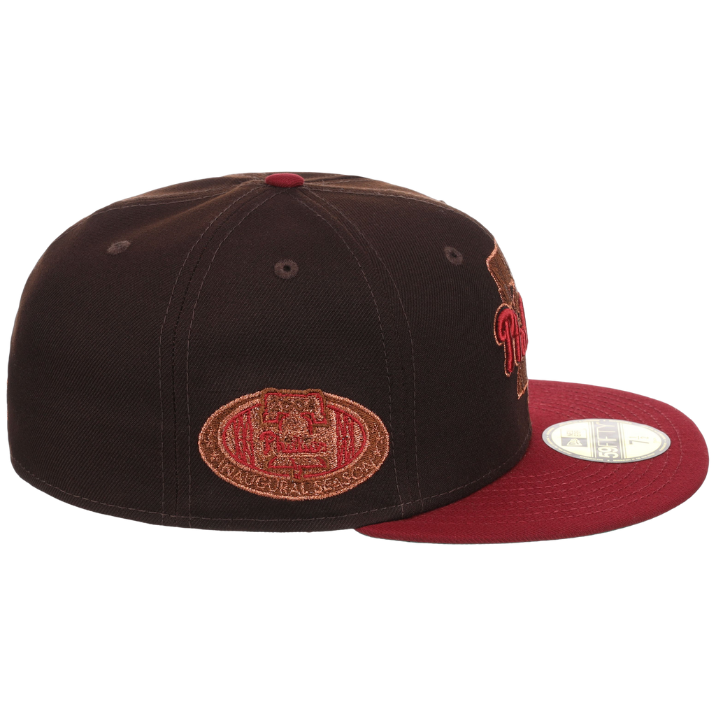 Philadelphia Phillies Philly Crown the City - Liberty Bell New Era 59FIFTY (Black/Maroon)