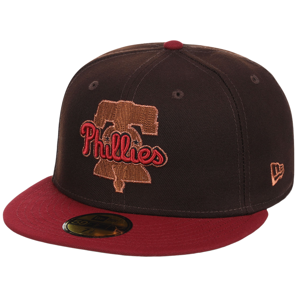 Philadelphia Phillies Philly Crown the City - Liberty Bell New Era 59FIFTY (Black/Maroon)