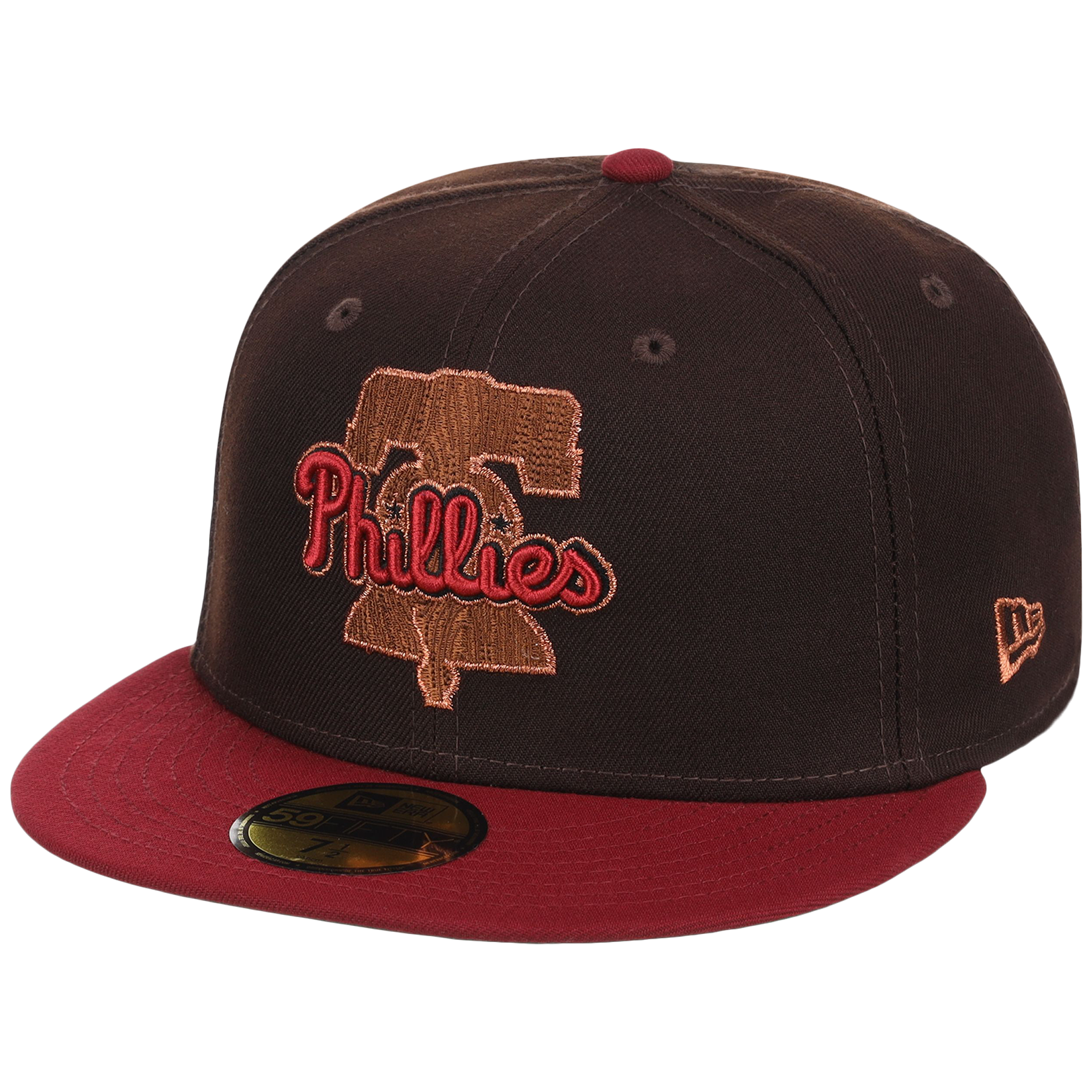 Philadelphia Phillies Philly Crown the City - Liberty Bell New Era 59FIFTY (Black/Maroon)