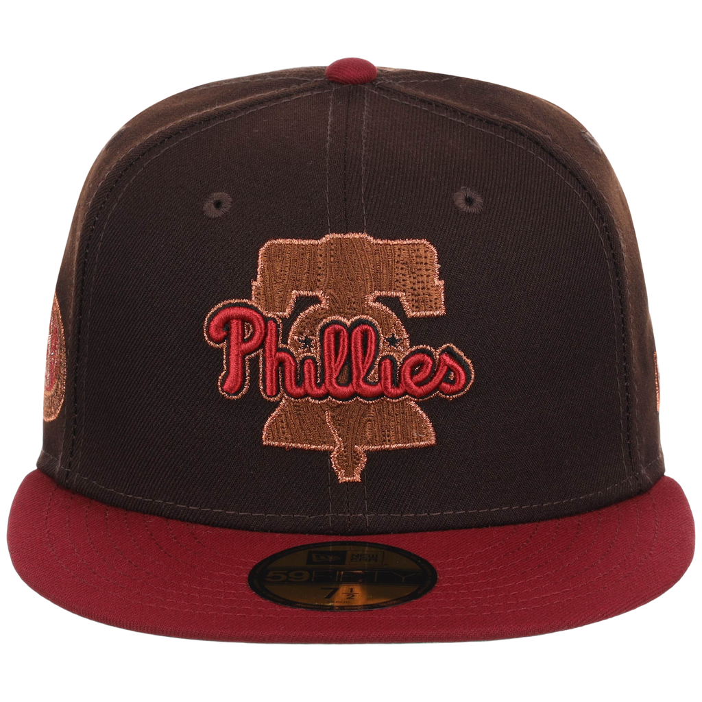 Philadelphia Phillies Philly Crown the City - Liberty Bell New Era 59FIFTY (Black/Maroon)