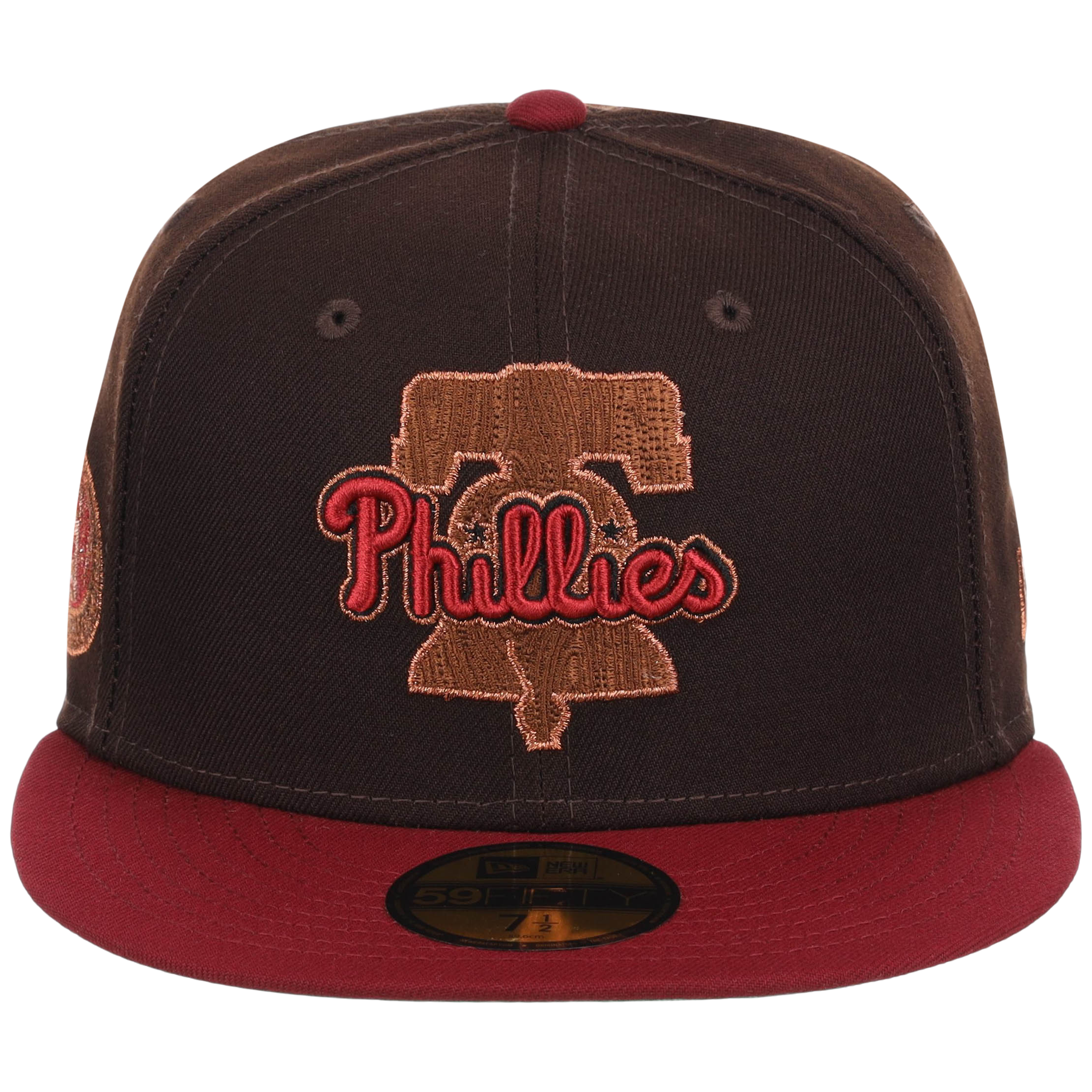 Philadelphia Phillies Philly Crown the City - Liberty Bell New Era 59FIFTY (Black/Maroon)