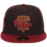 Philadelphia Phillies Philly Crown the City - Liberty Bell New Era 59FIFTY (Black/Maroon)