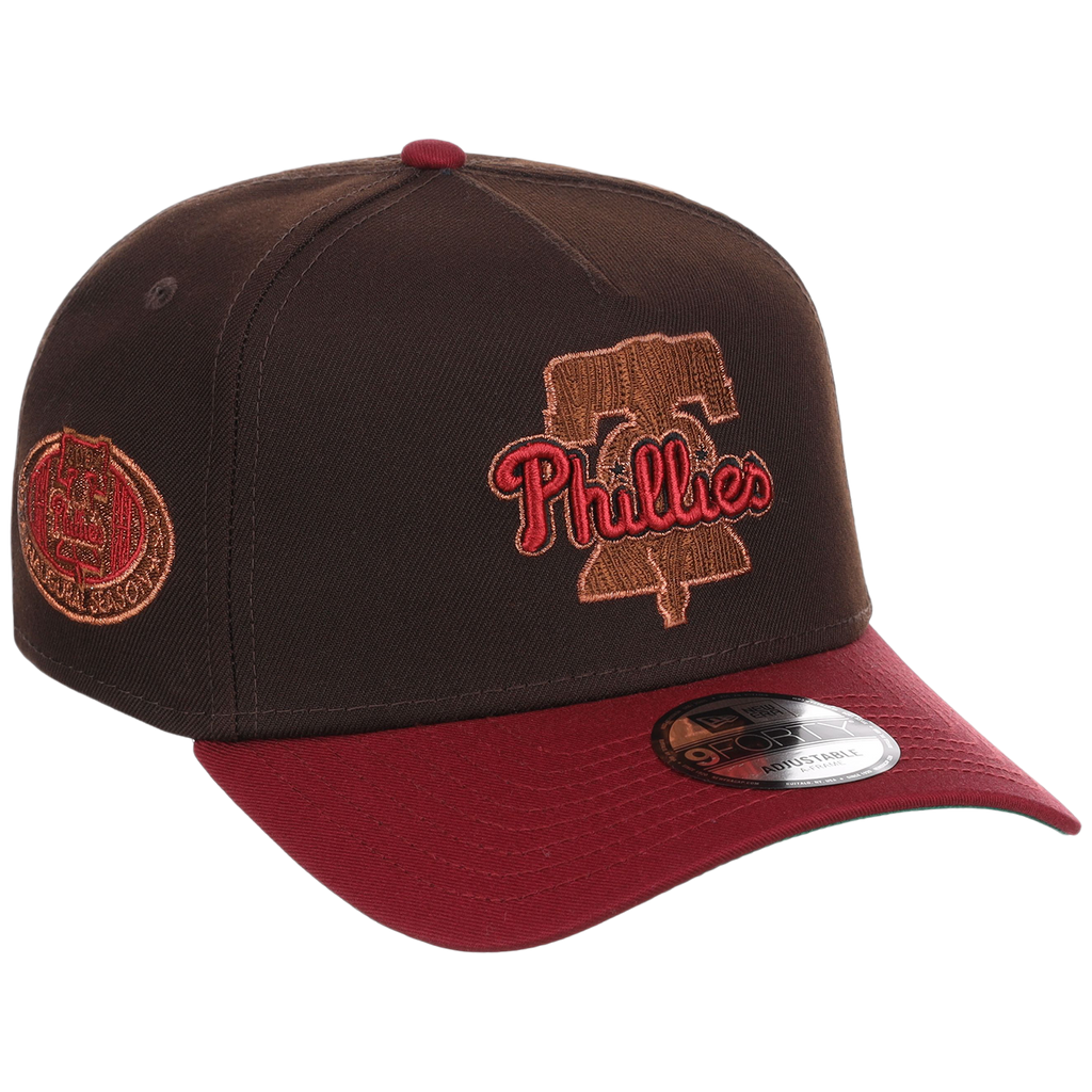 Philadelphia Phillies Philly Crown the City - Liberty Bell New Era 9FORTY (Black/Maroon)