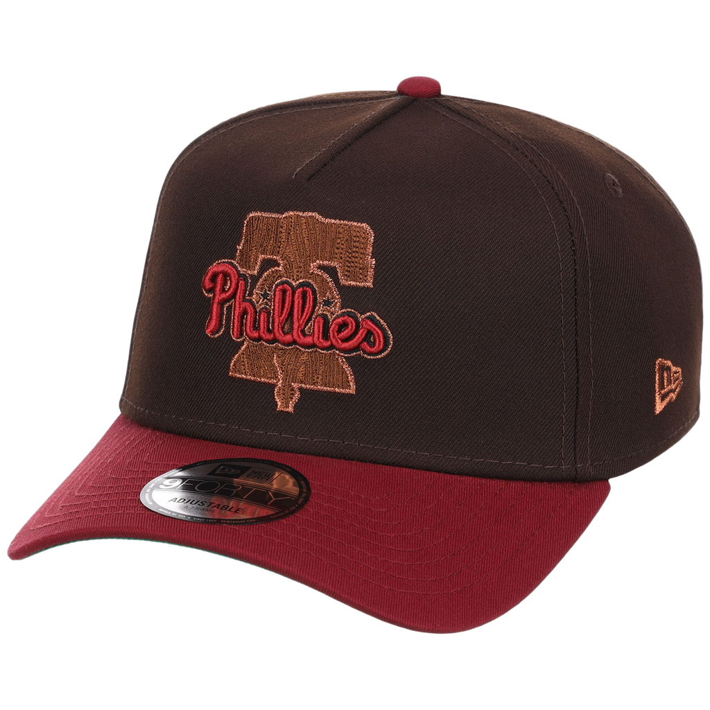 Philadelphia Phillies Philly Crown the City - Liberty Bell New Era 9FORTY (Black/Maroon)