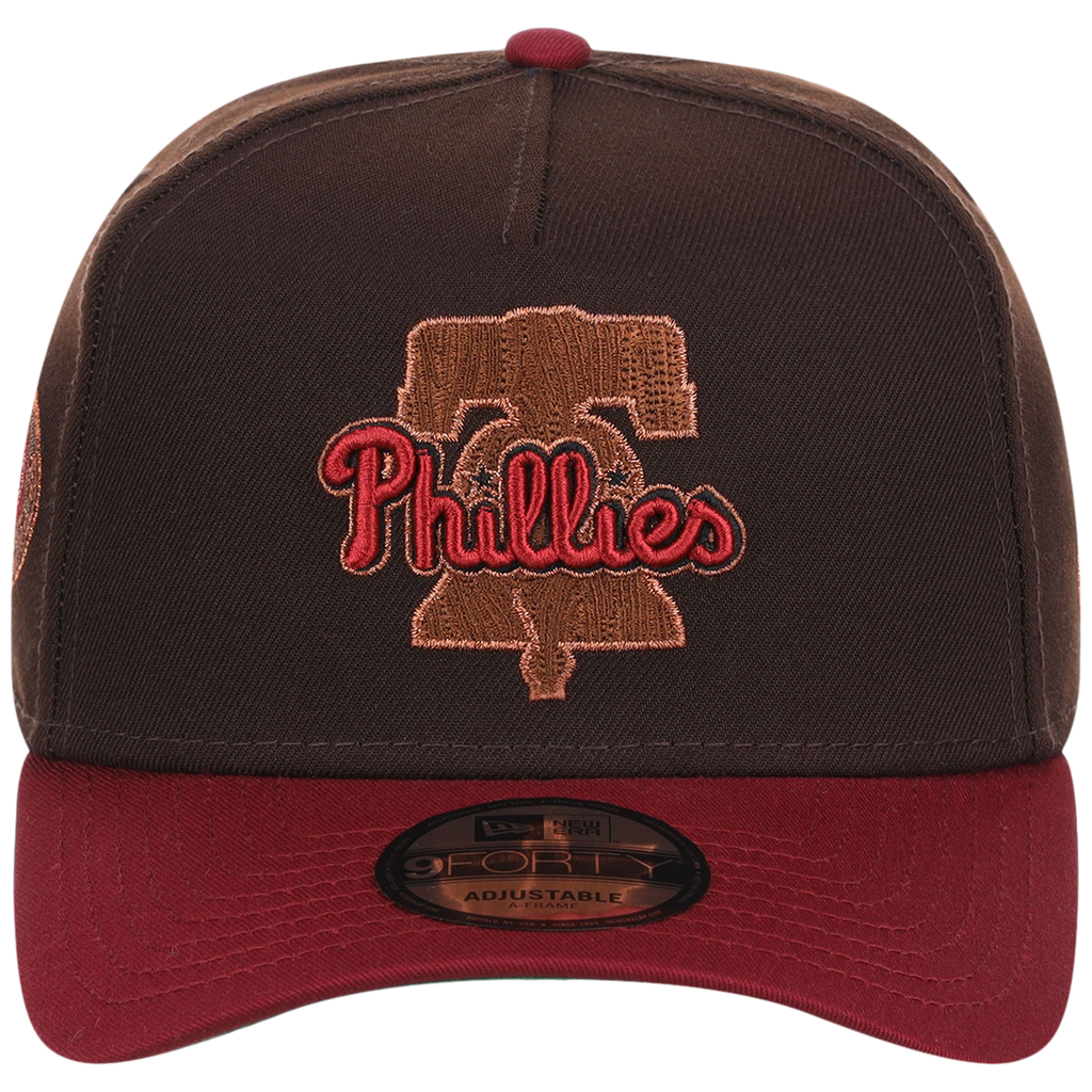 Philadelphia Phillies Philly Crown the City - Liberty Bell New Era 9FORTY (Black/Maroon)