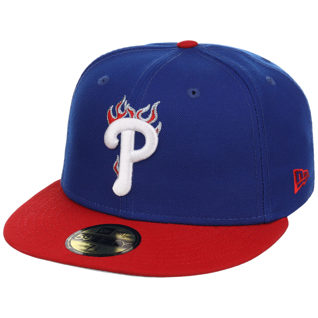 Philadelphia Phillies Philly Crown the City - Flame New Era 59FIFTY (Royal/Red)