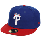 Philadelphia Phillies Philly Crown the City - Flame New Era 59FIFTY (Royal/Red)