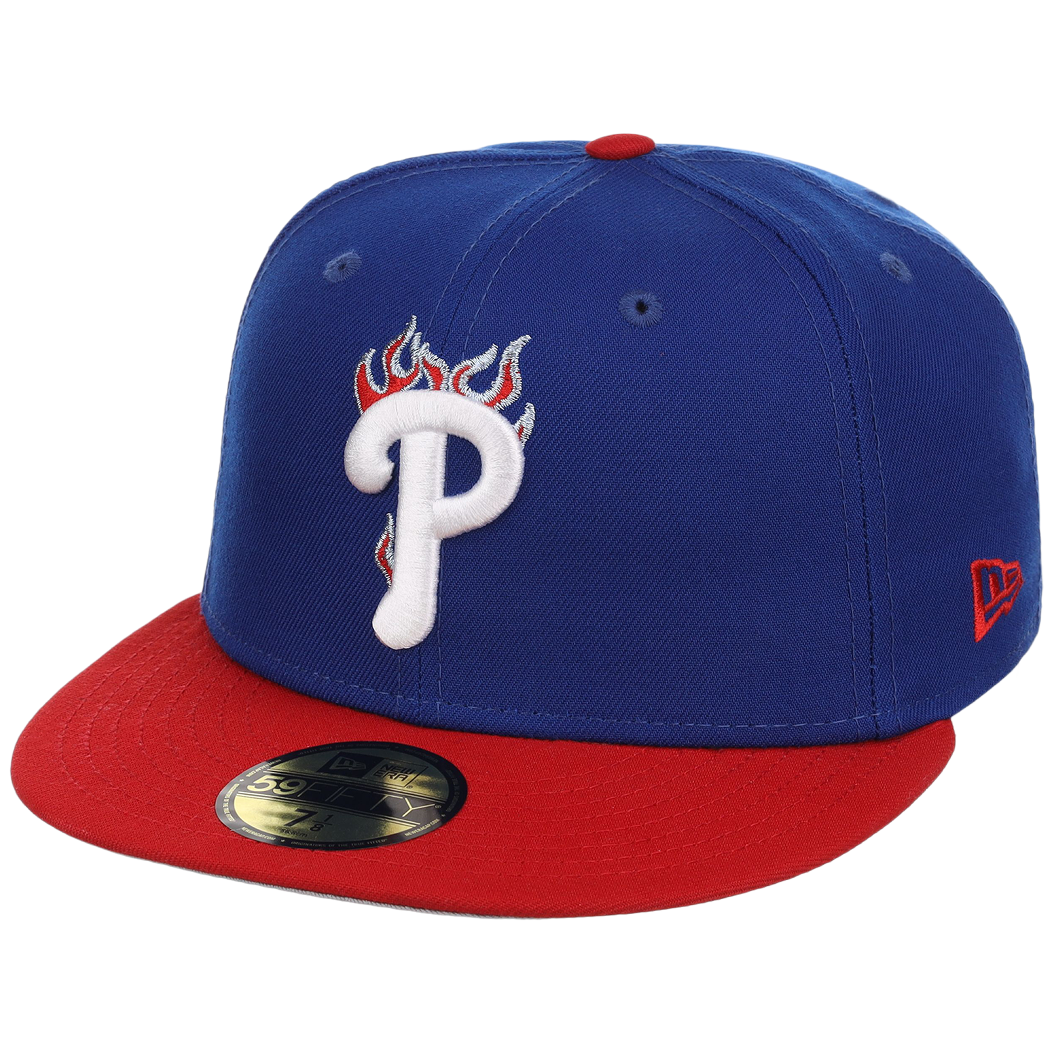 Philadelphia Phillies Philly Crown the City - Flame New Era 59FIFTY (Royal/Red)