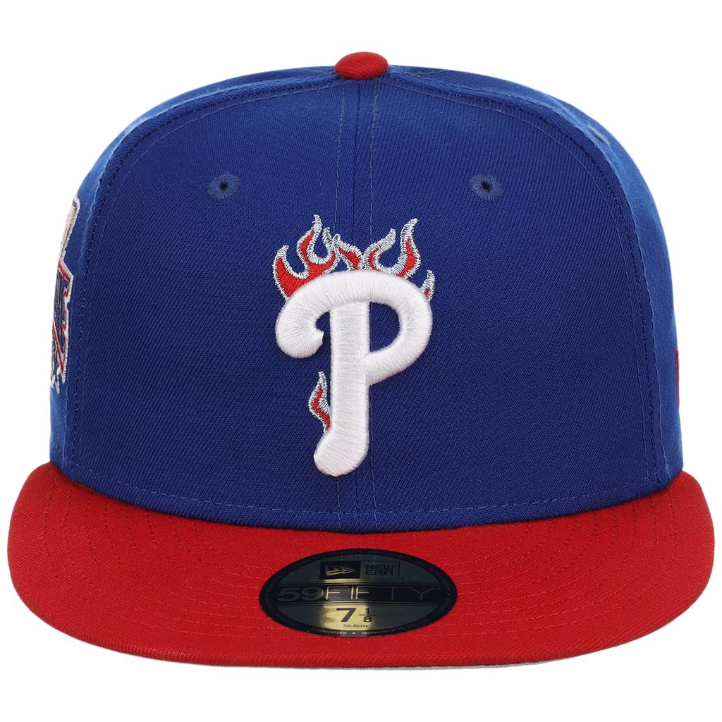 Philadelphia Phillies Philly Crown the City - Flame New Era 59FIFTY (Royal/Red)