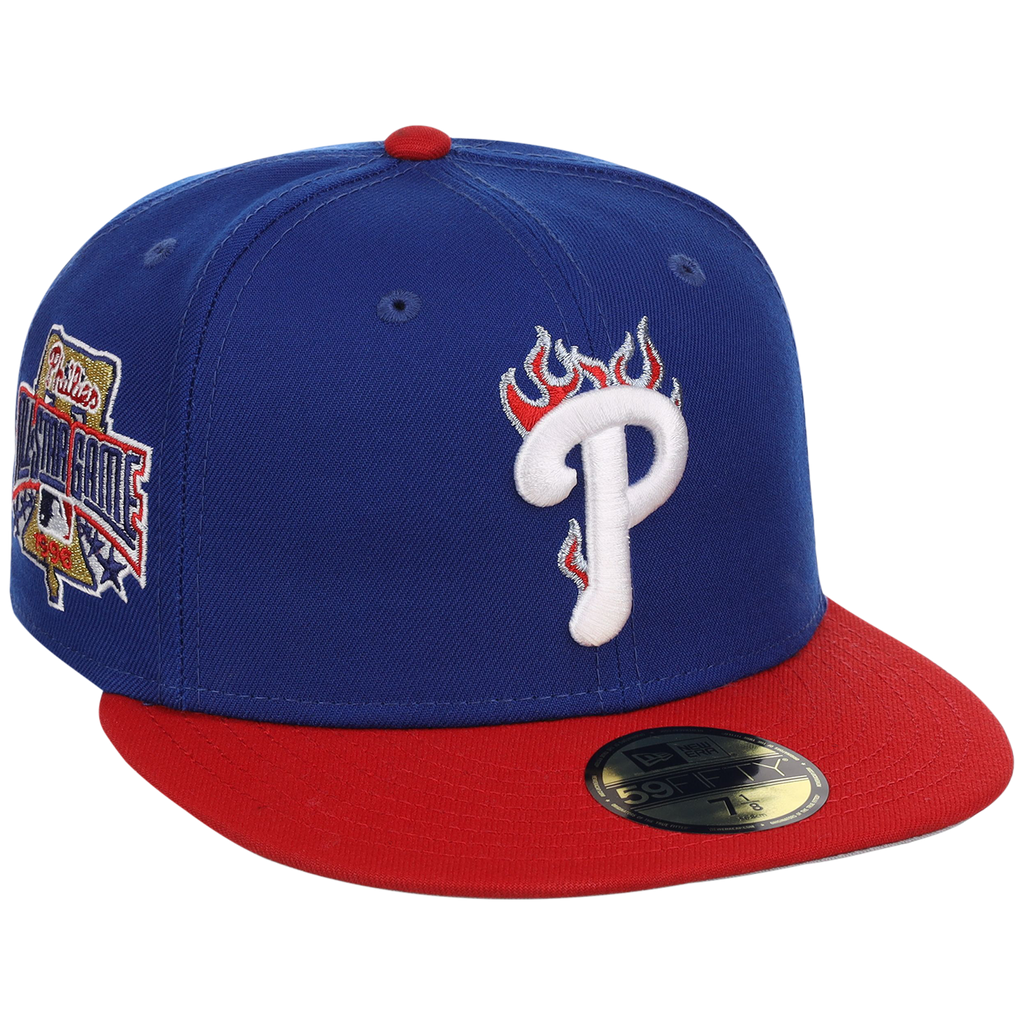 Philadelphia Phillies Philly Crown the City - Flame New Era 59FIFTY (Royal/Red)