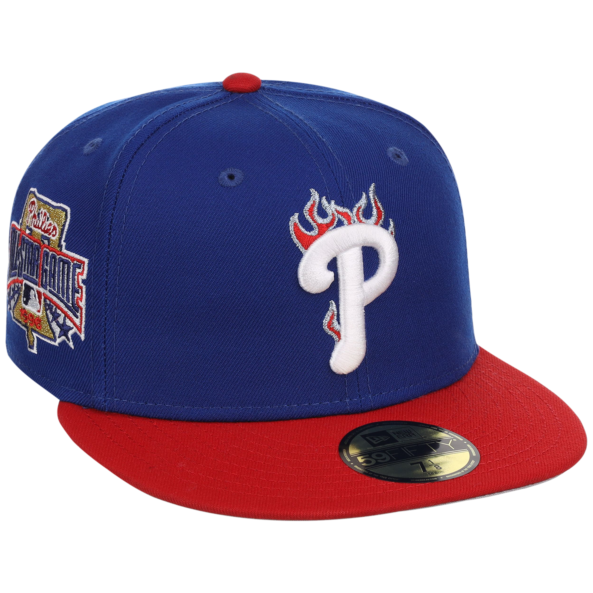 Philadelphia Phillies Philly Crown the City - Flame New Era 59FIFTY (Royal/Red)