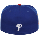 Philadelphia Phillies Philly Crown the City - Flame New Era 59FIFTY (Royal/Red)