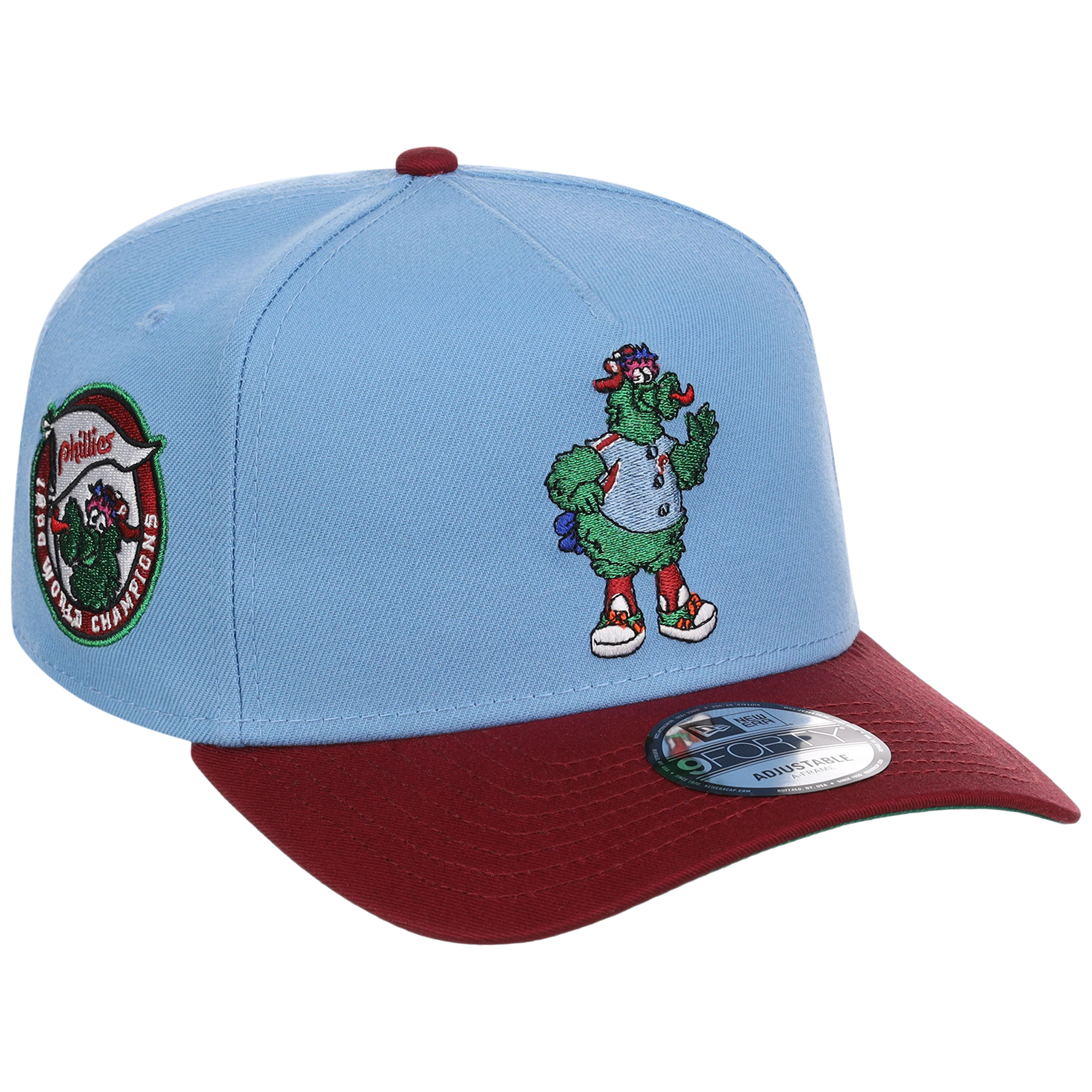 Philadelphia Phillies Philly Crown the City - Fanatic New Era 9FORTY (Sky/Maroon)