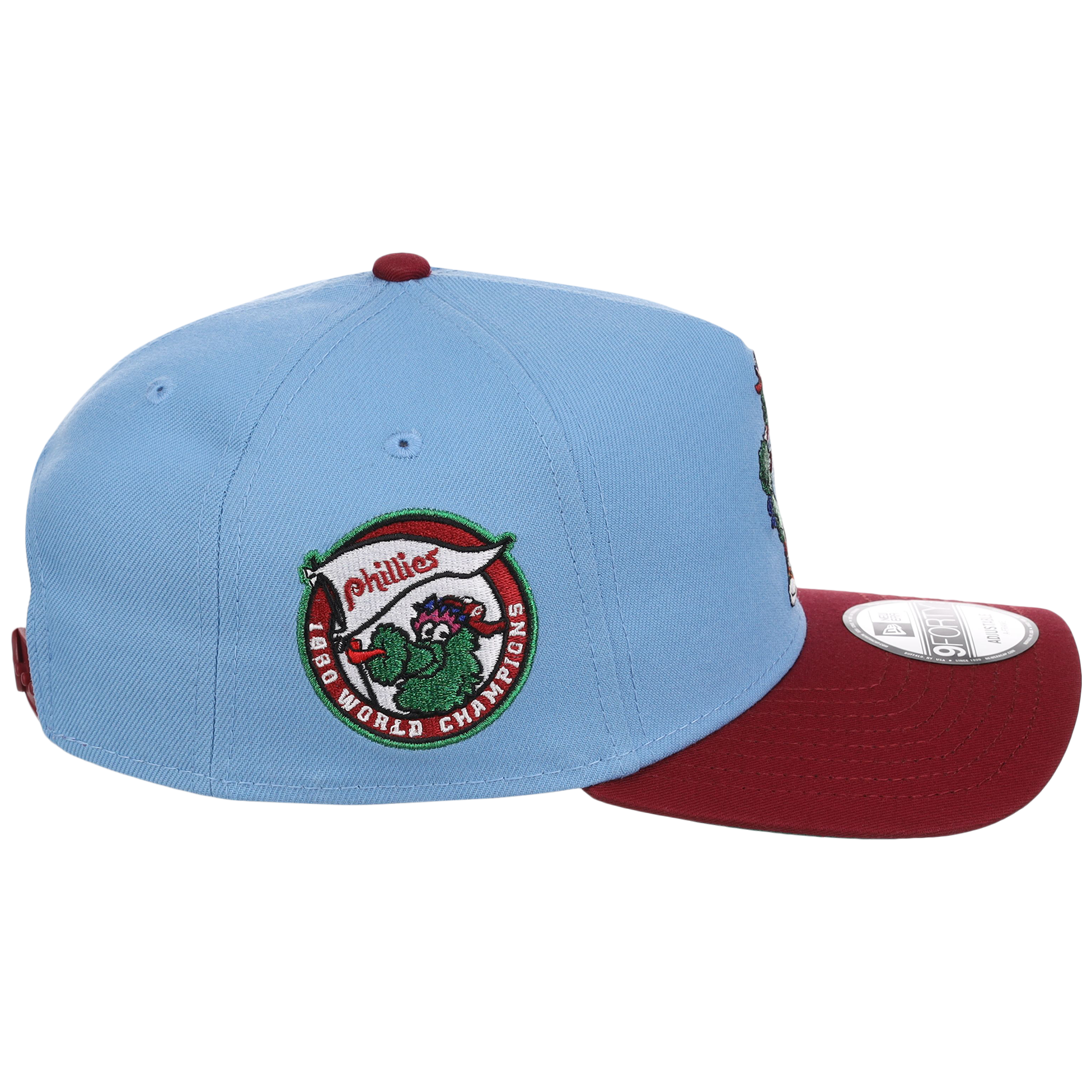 Philadelphia Phillies Philly Crown the City - Fanatic New Era 9FORTY (Sky/Maroon)