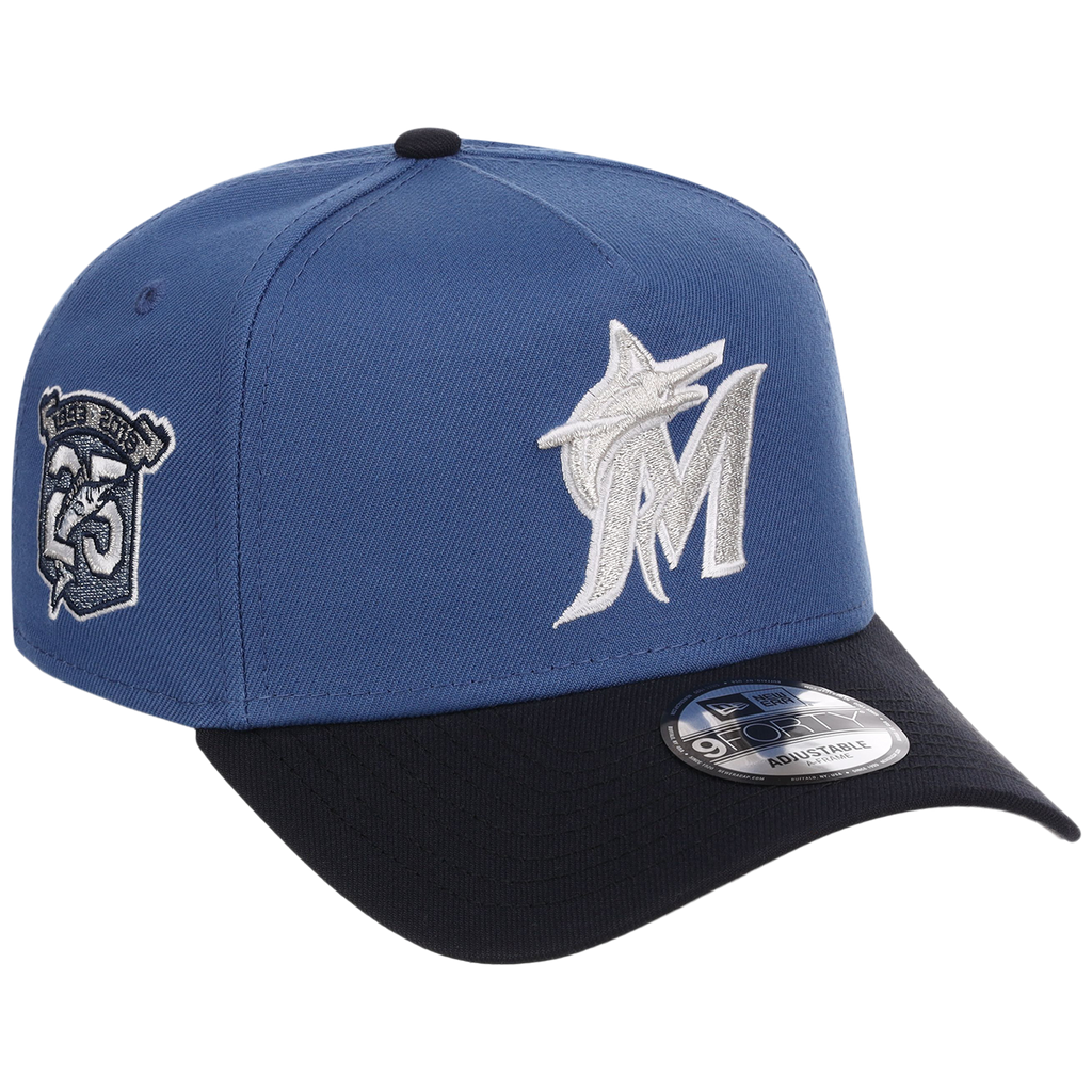 Miami Marlins MLB Indigo Navy New Era 9FORTY