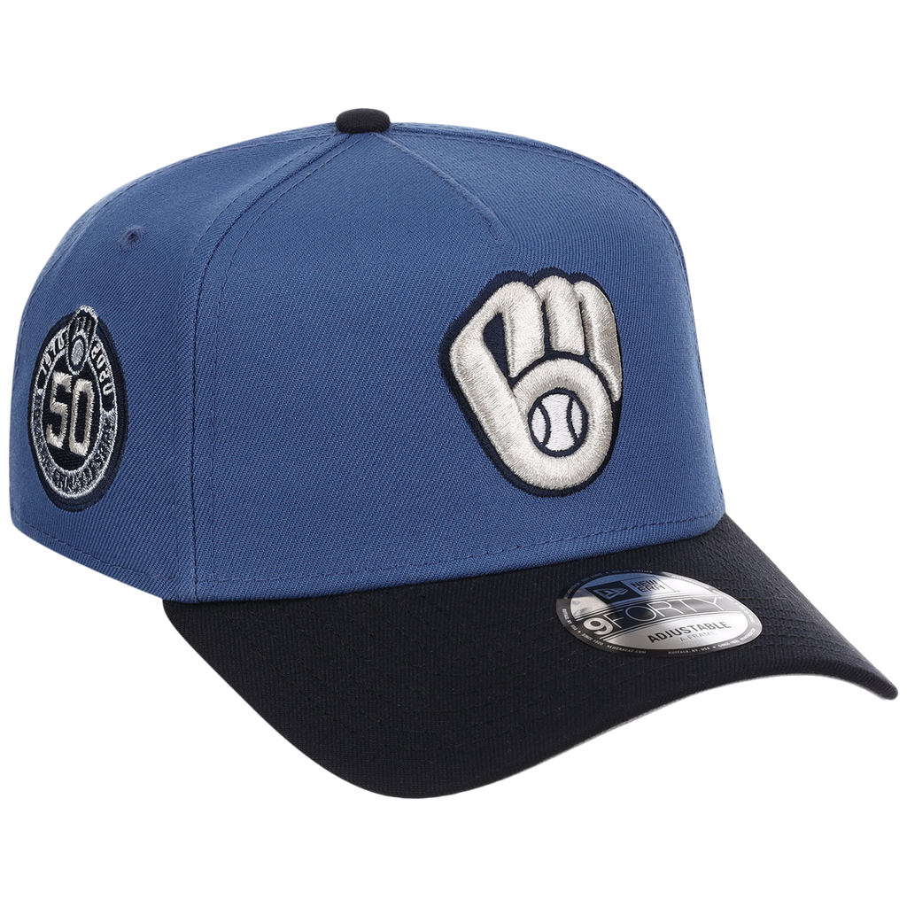 Milwaukee Brewers MLB Indigo Navy New Era 9FORTY