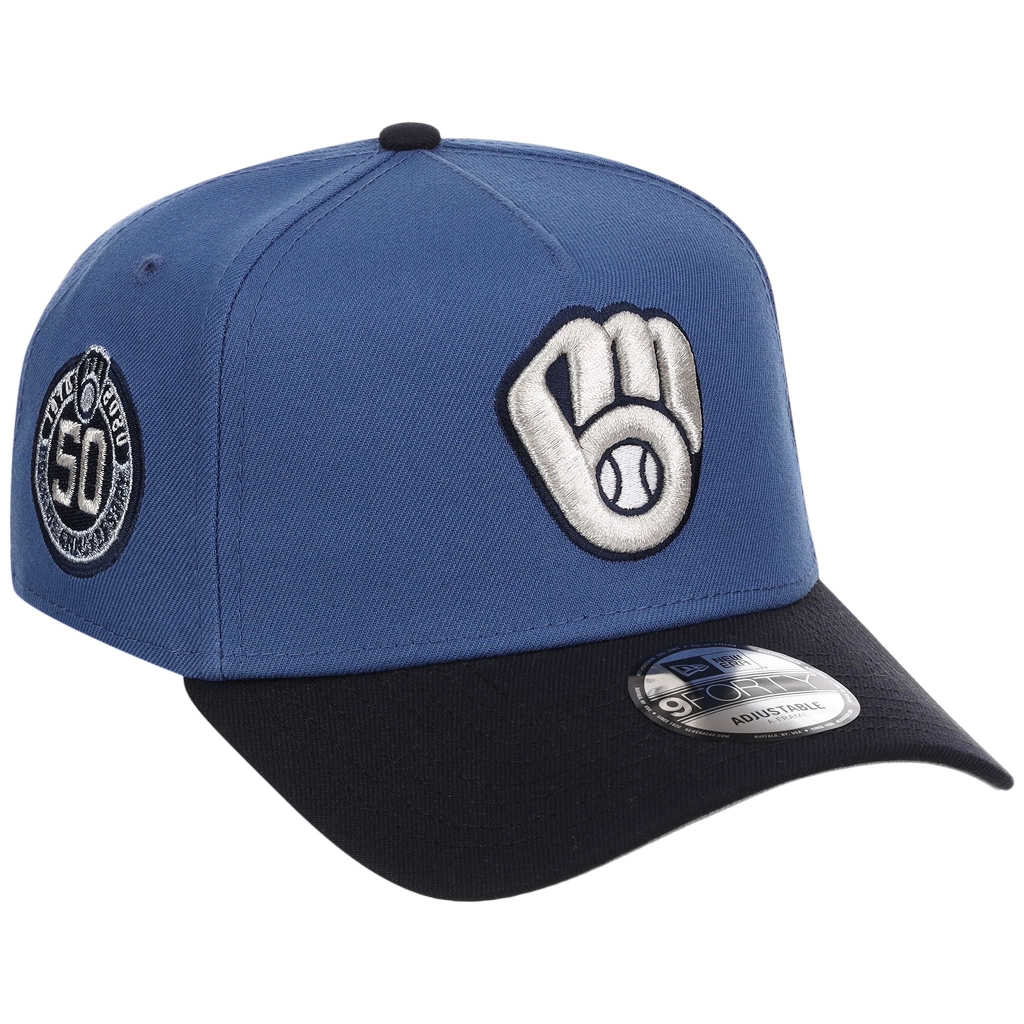 Milwaukee Brewers MLB Indigo Navy New Era 9FORTY