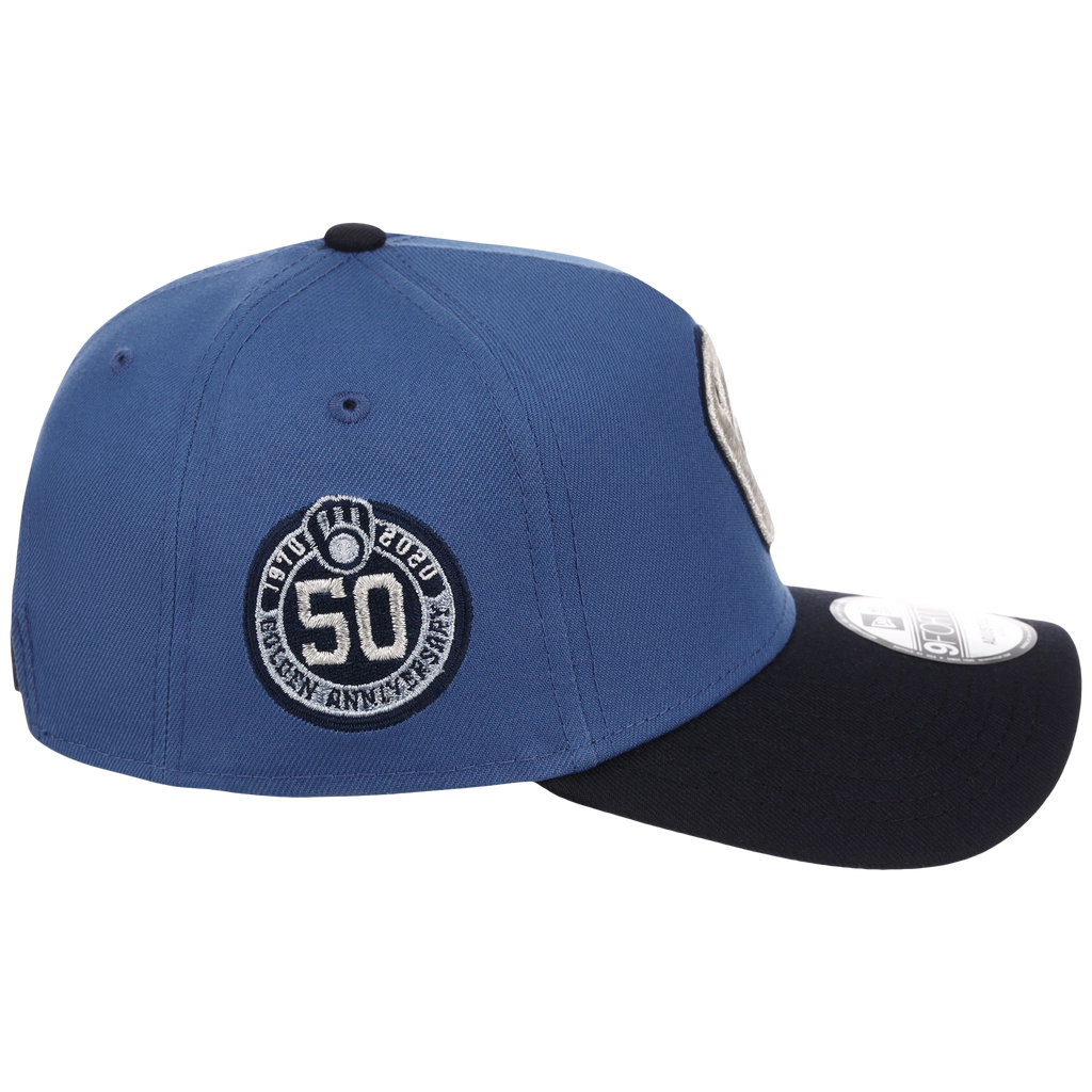 Milwaukee Brewers MLB Indigo Navy New Era 9FORTY