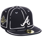 Atlanta Braves Joshua Vides x MLB 'Outline' New Era 59FIFTY Collection