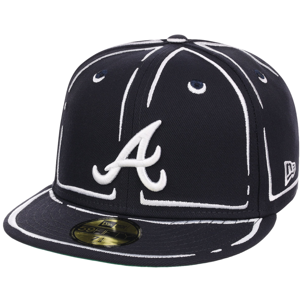 Atlanta Braves Joshua Vides x MLB 'Outline' New Era 59FIFTY Collection