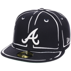 Atlanta Braves Joshua Vides x MLB 'Outline' New Era 59FIFTY Collection