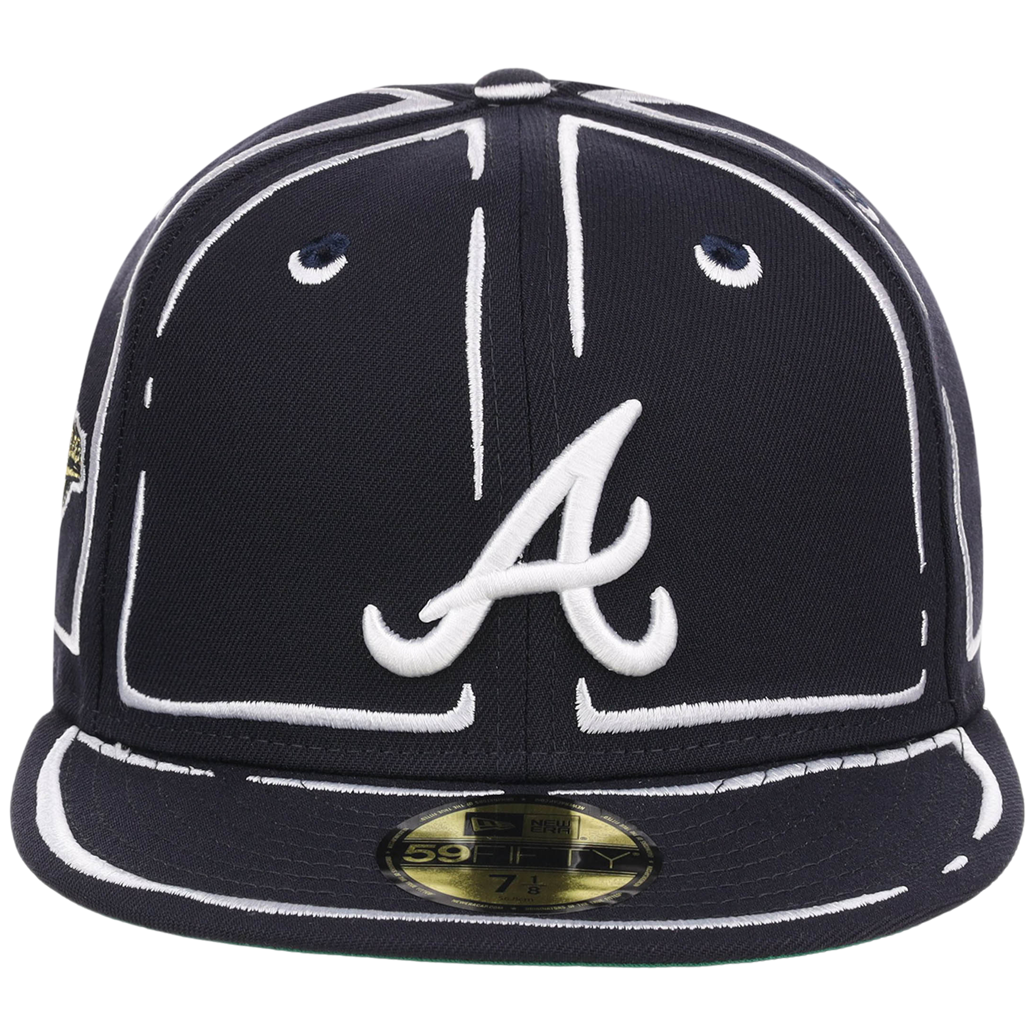 Atlanta Braves Joshua Vides x MLB 'Outline' New Era 59FIFTY Collection