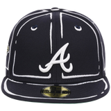 Atlanta Braves Joshua Vides x MLB 'Outline' New Era 59FIFTY Collection