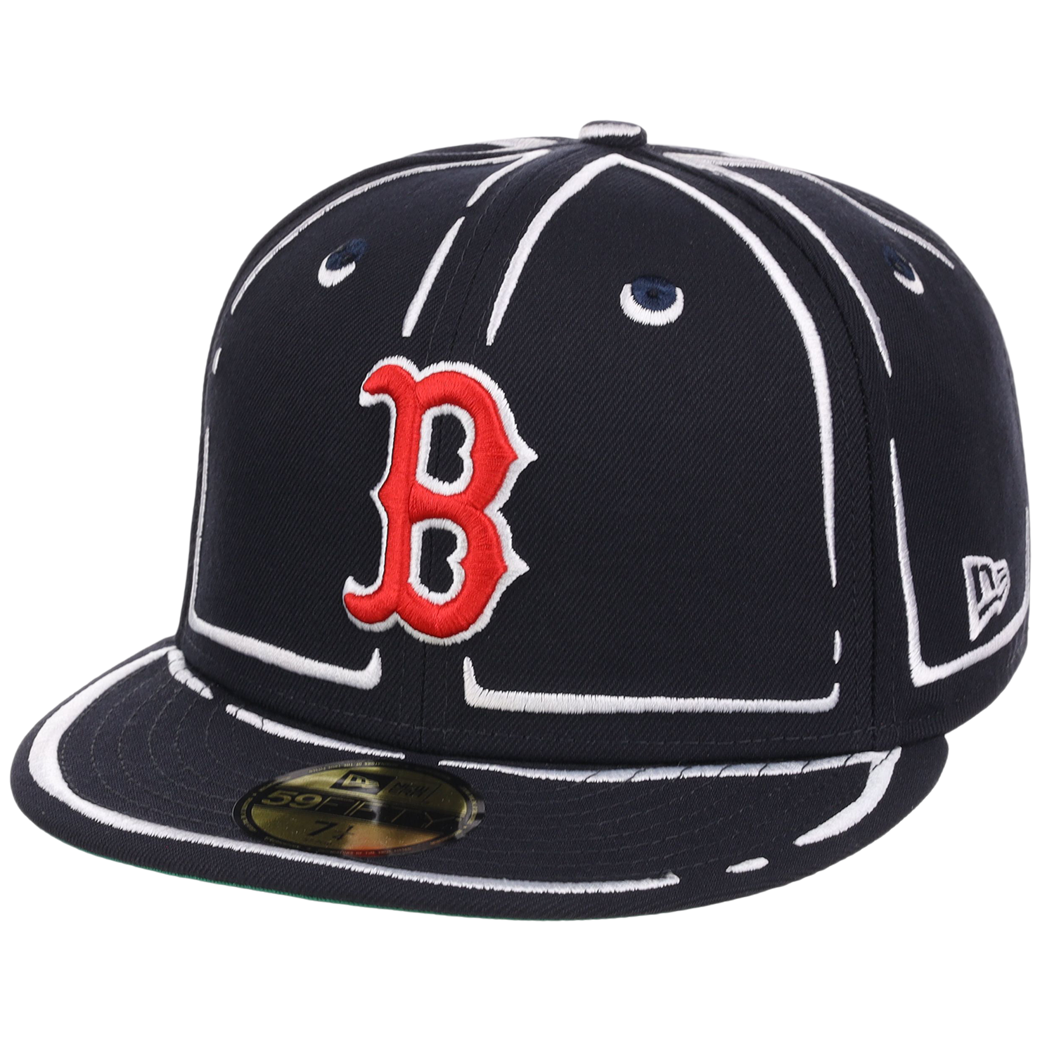 Boston Red Sox Joshua Vides x MLB 'Outline' New Era 59FIFTY Collection
