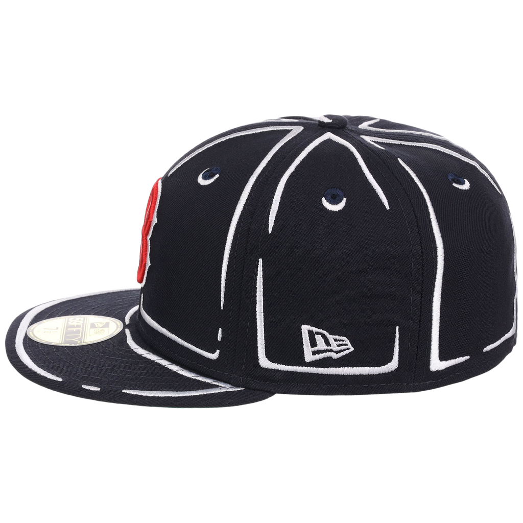 Boston Red Sox Joshua Vides x MLB 'Outline' New Era 59FIFTY Collection
