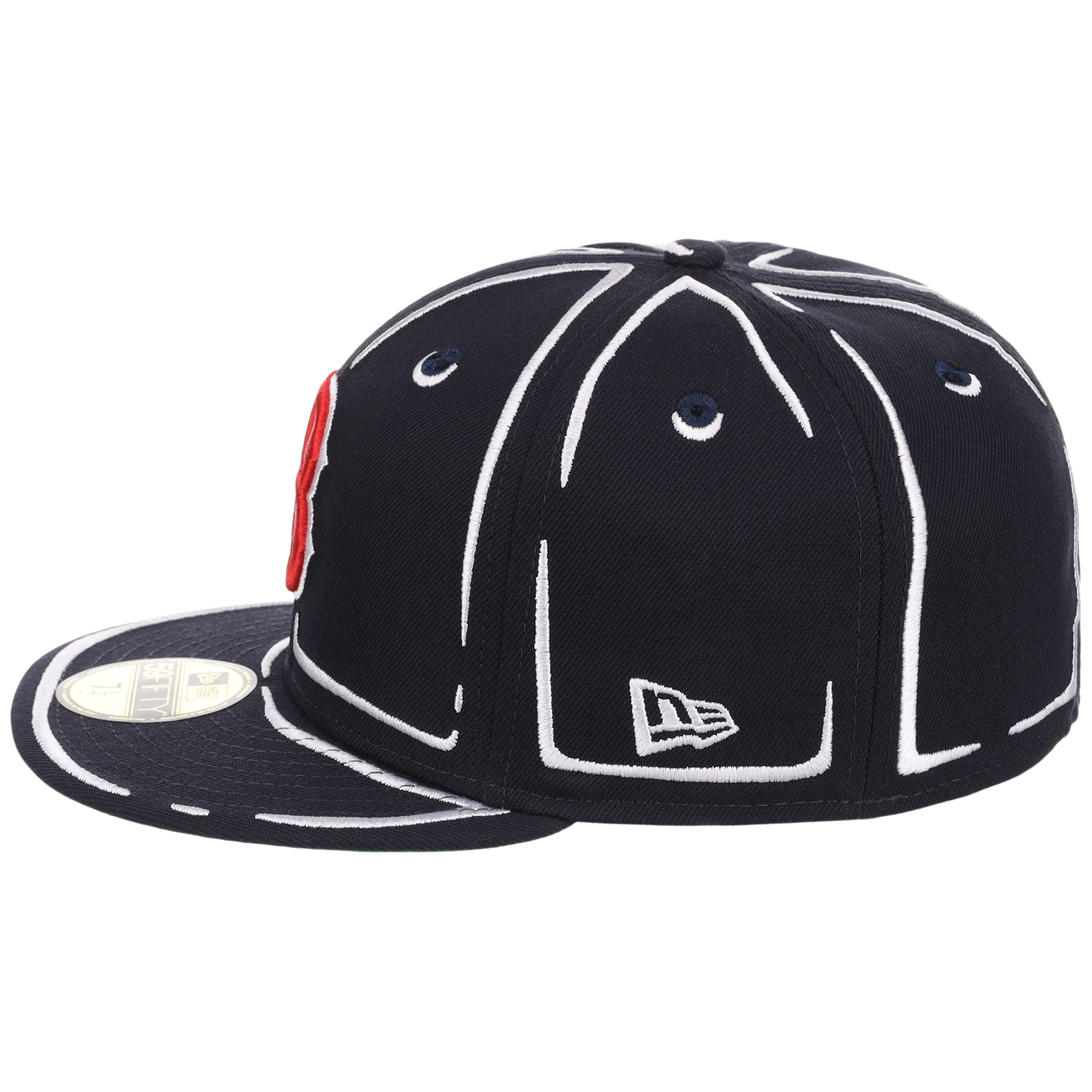 Boston Red Sox Joshua Vides x MLB 'Outline' New Era 59FIFTY Collection