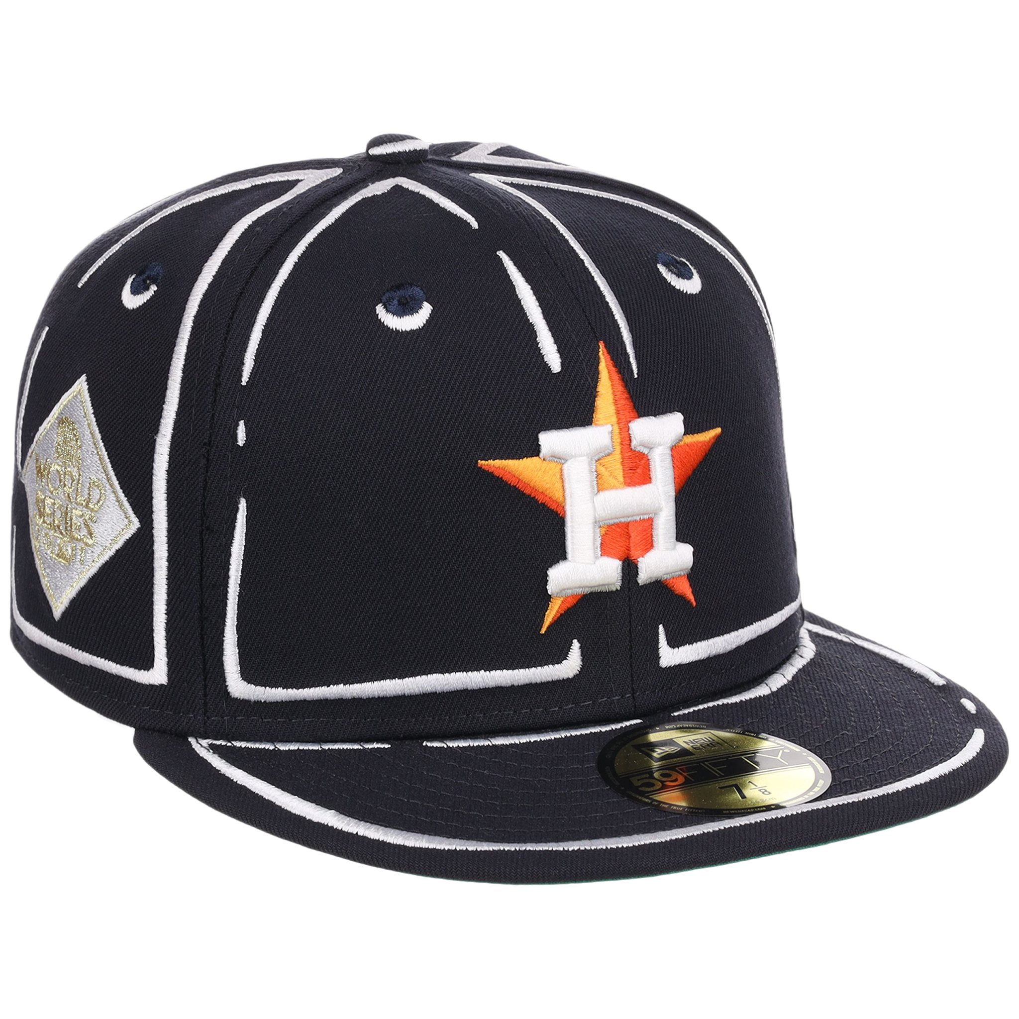 Houston Astros Joshua Vides x MLB 'Outline' New Era 59FIFTY Collection