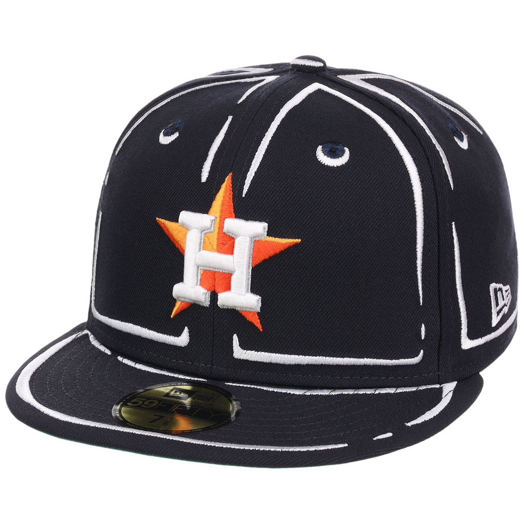 Houston Astros Joshua Vides x MLB 'Outline' New Era 59FIFTY Collection