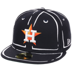 Houston Astros Joshua Vides x MLB 'Outline' New Era 59FIFTY Collection