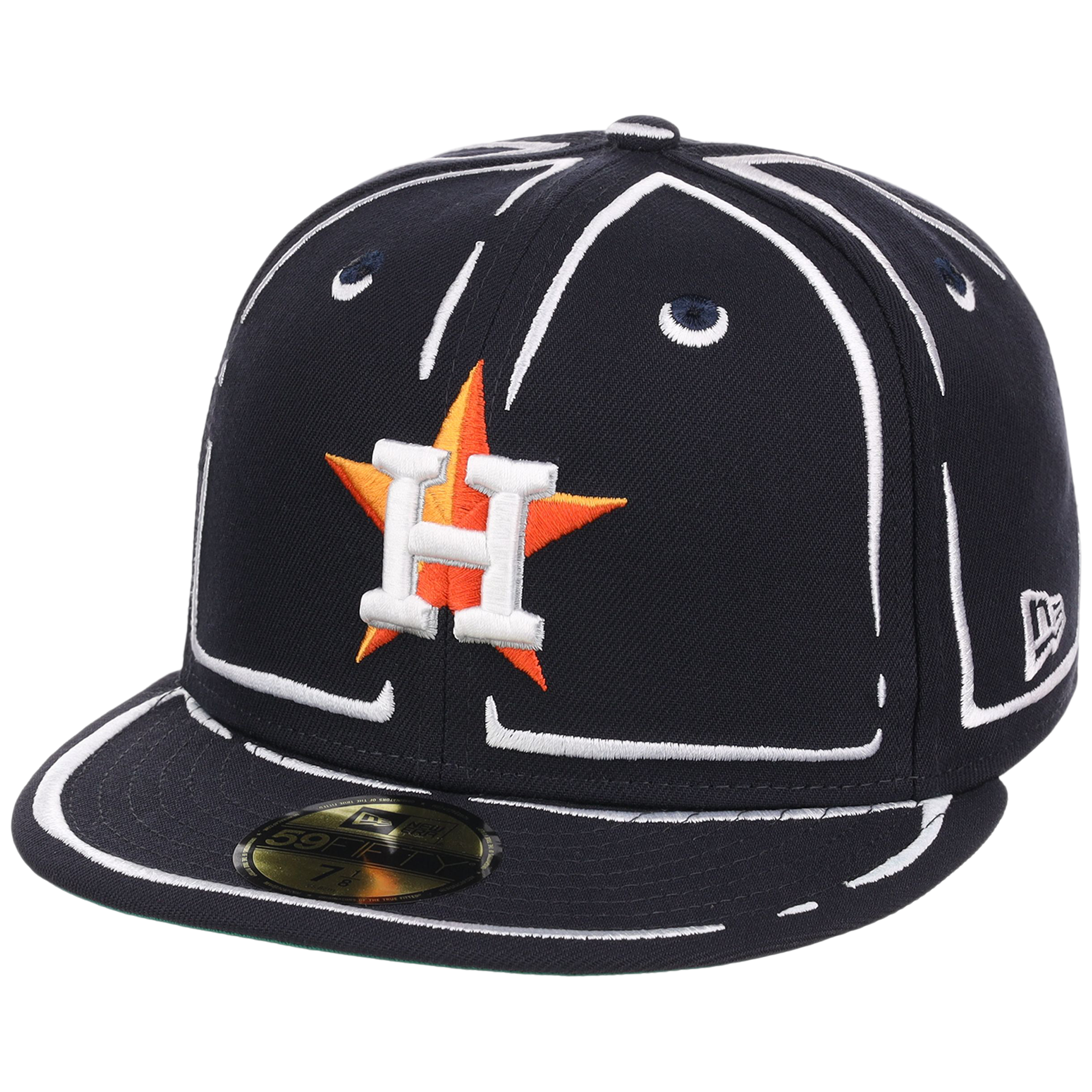 Houston Astros Joshua Vides x MLB 'Outline' New Era 59FIFTY Collection