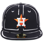 Houston Astros Joshua Vides x MLB 'Outline' New Era 59FIFTY Collection
