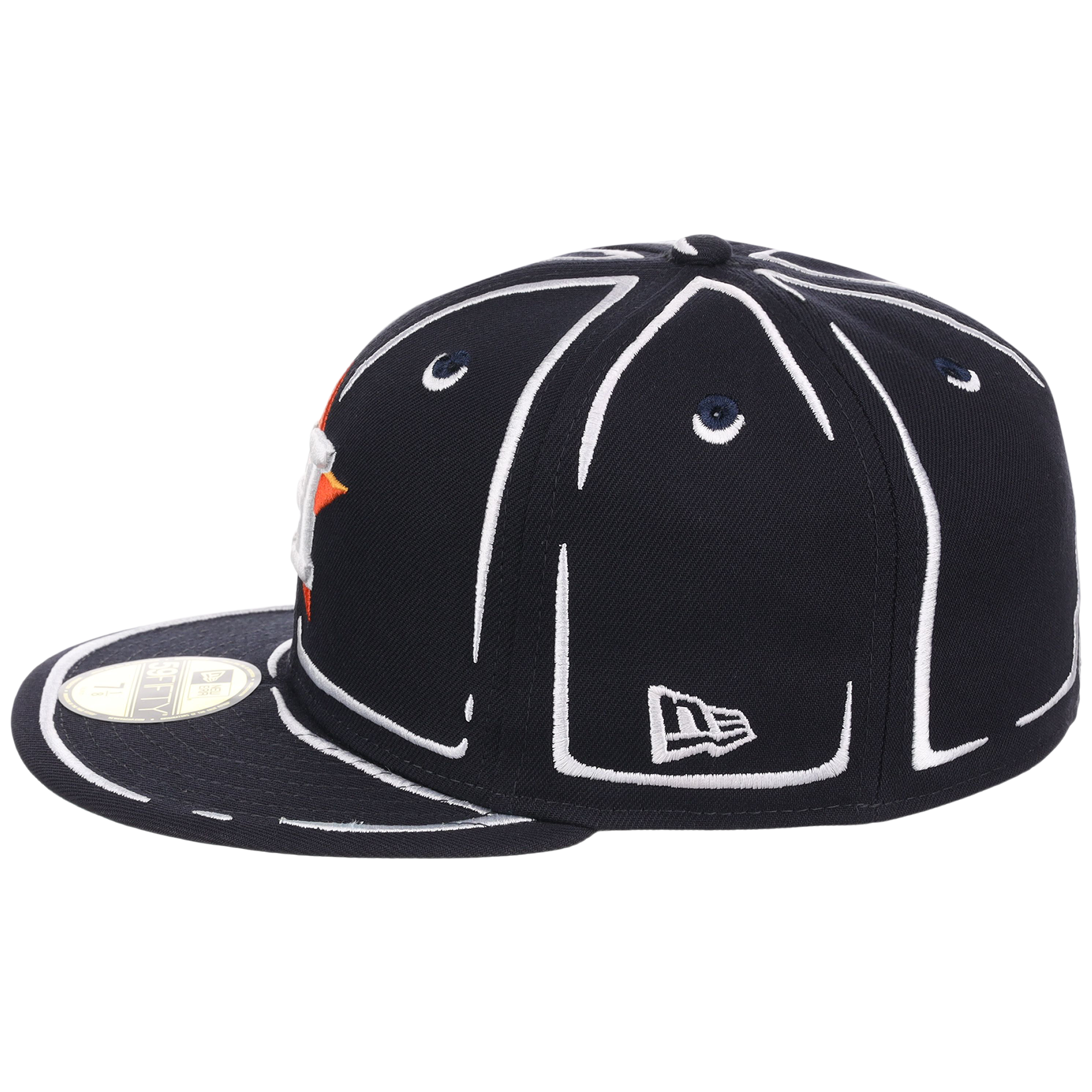 Houston Astros Joshua Vides x MLB 'Outline' New Era 59FIFTY Collection