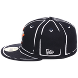 Houston Astros Joshua Vides x MLB 'Outline' New Era 59FIFTY Collection