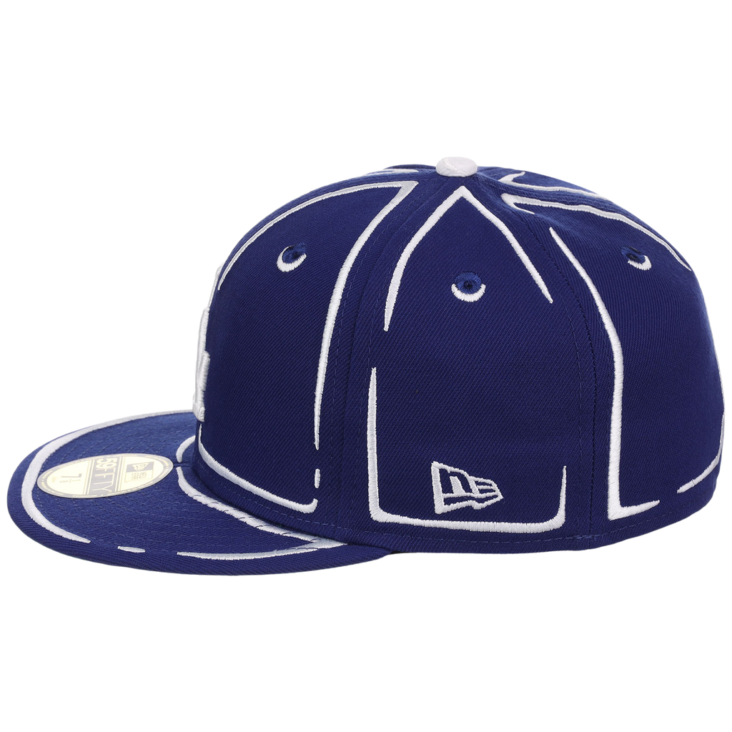 Los Angeles Dodgers Joshua Vides x MLB 'Outline' New Era 59FIFTY Collection