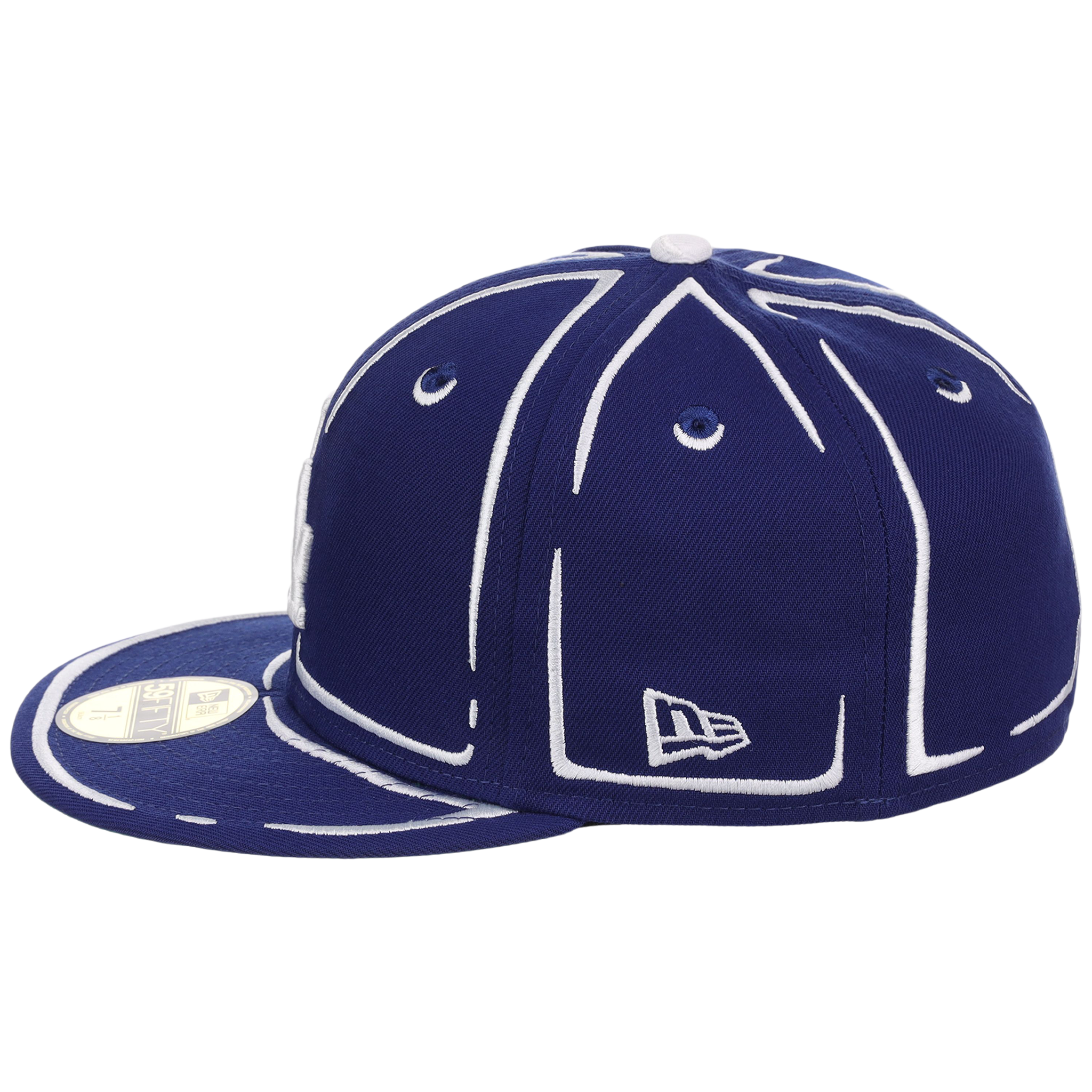 Los Angeles Dodgers Joshua Vides x MLB 'Outline' New Era 59FIFTY Collection