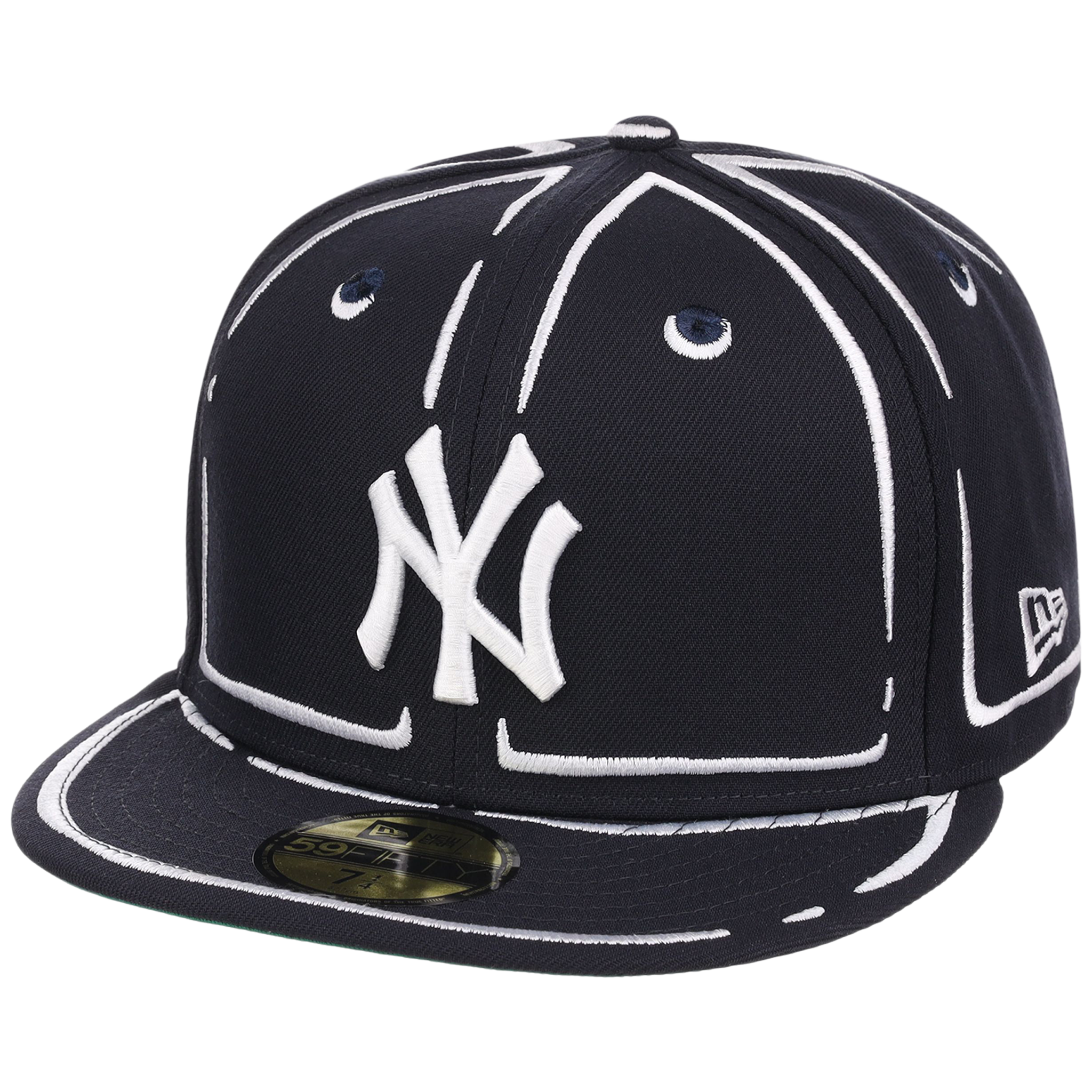 New York Yankees Joshua Vides x MLB 'Outline' New Era 59FIFTY Collection