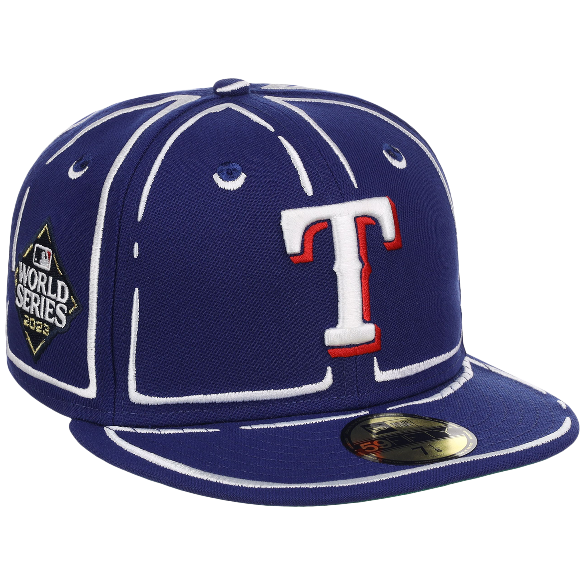 Texas Rangers Joshua Vides x MLB 'Outline' New Era 59FIFTY Collection