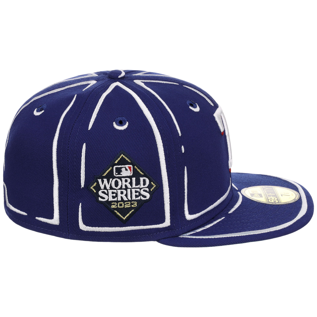 Texas Rangers Joshua Vides x MLB 'Outline' New Era 59FIFTY Collection