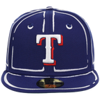 Texas Rangers Joshua Vides x MLB 'Outline' New Era 59FIFTY Collection