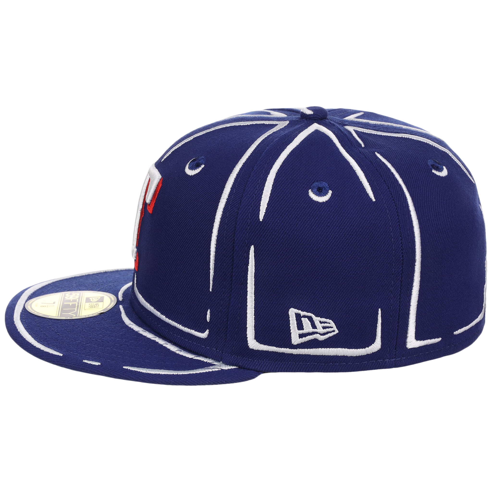 Texas Rangers Joshua Vides x MLB 'Outline' New Era 59FIFTY Collection