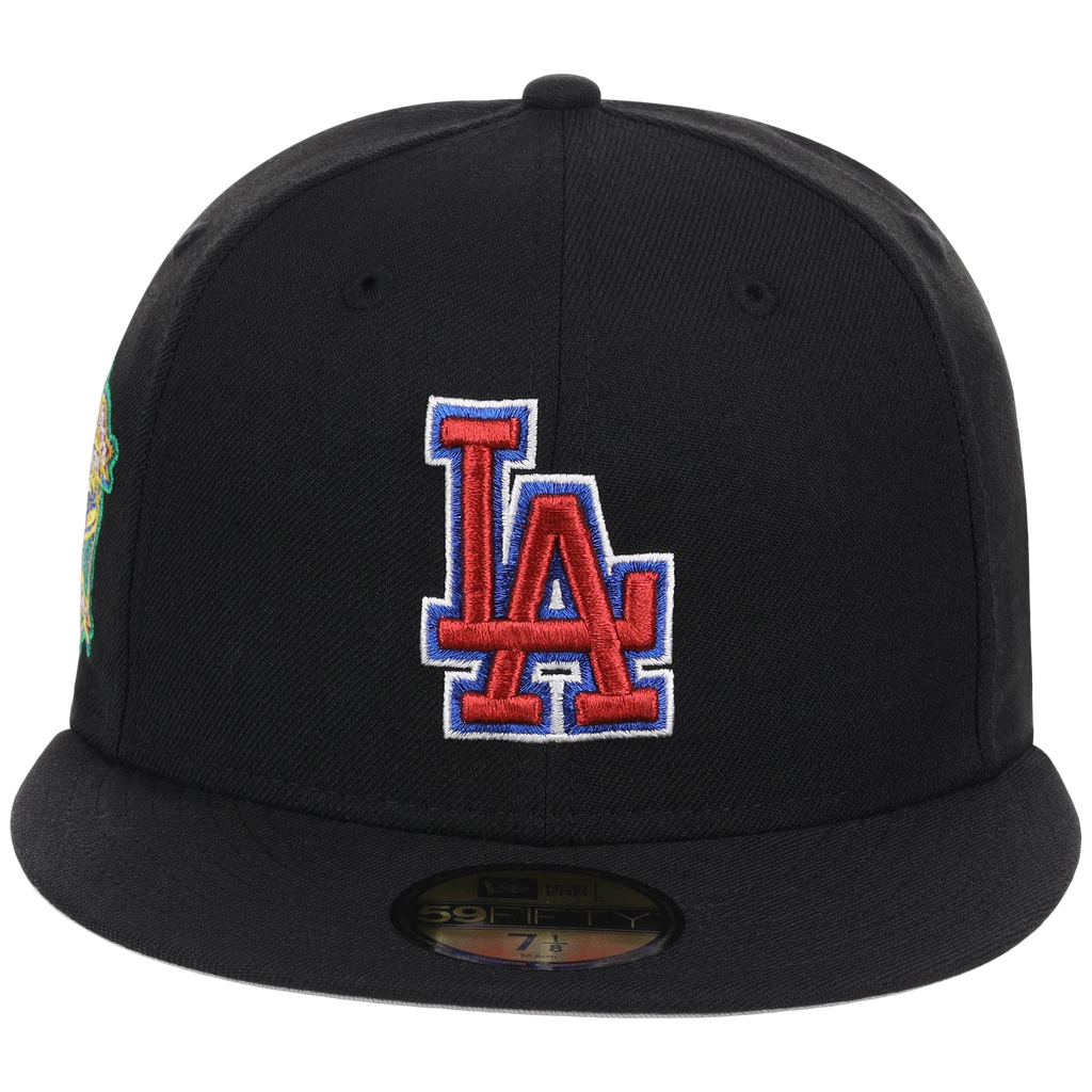 Los Angeles Dodgers Watts Homie Quan x MLB 'Memories Never Die' New Era 59FIFTY Collection (Black/Black/Gray)