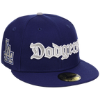 Los Angeles Dodgers Watts Homie Quan x MLB 'Memories Never Die' New Era 59FIFTY Collection (Dark Royal/Dark Royal/Gray)
