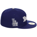 Los Angeles Dodgers Watts Homie Quan x MLB 'Memories Never Die' New Era 59FIFTY Collection (Dark Royal/Dark Royal/Gray)