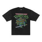 SATURDAY MORNING CARTOONS: TEENAGE MUTANT NINJA TURTLES - Turtles Black Graphic T-Shirt