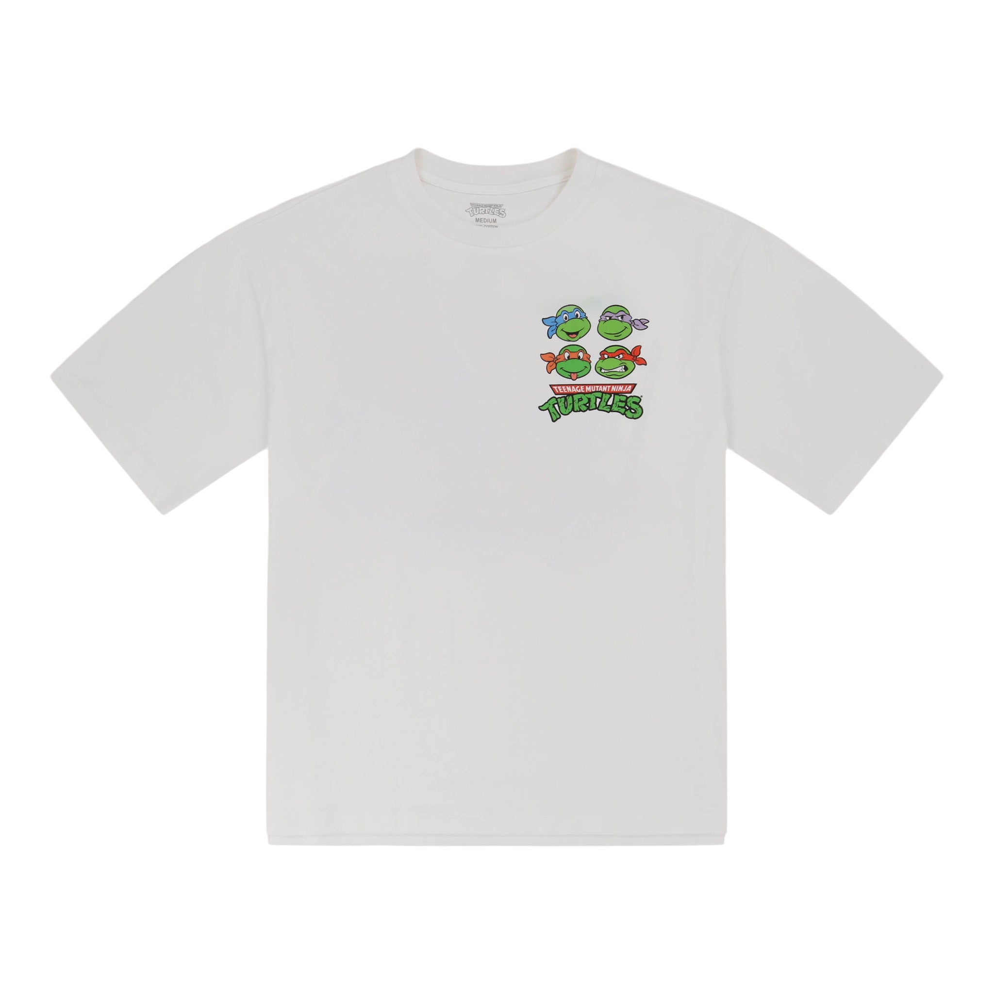 SATURDAY MORNING CARTOONS: TEENAGE MUTANT NINJA TURTLES - Character White Graphic T-Shirt