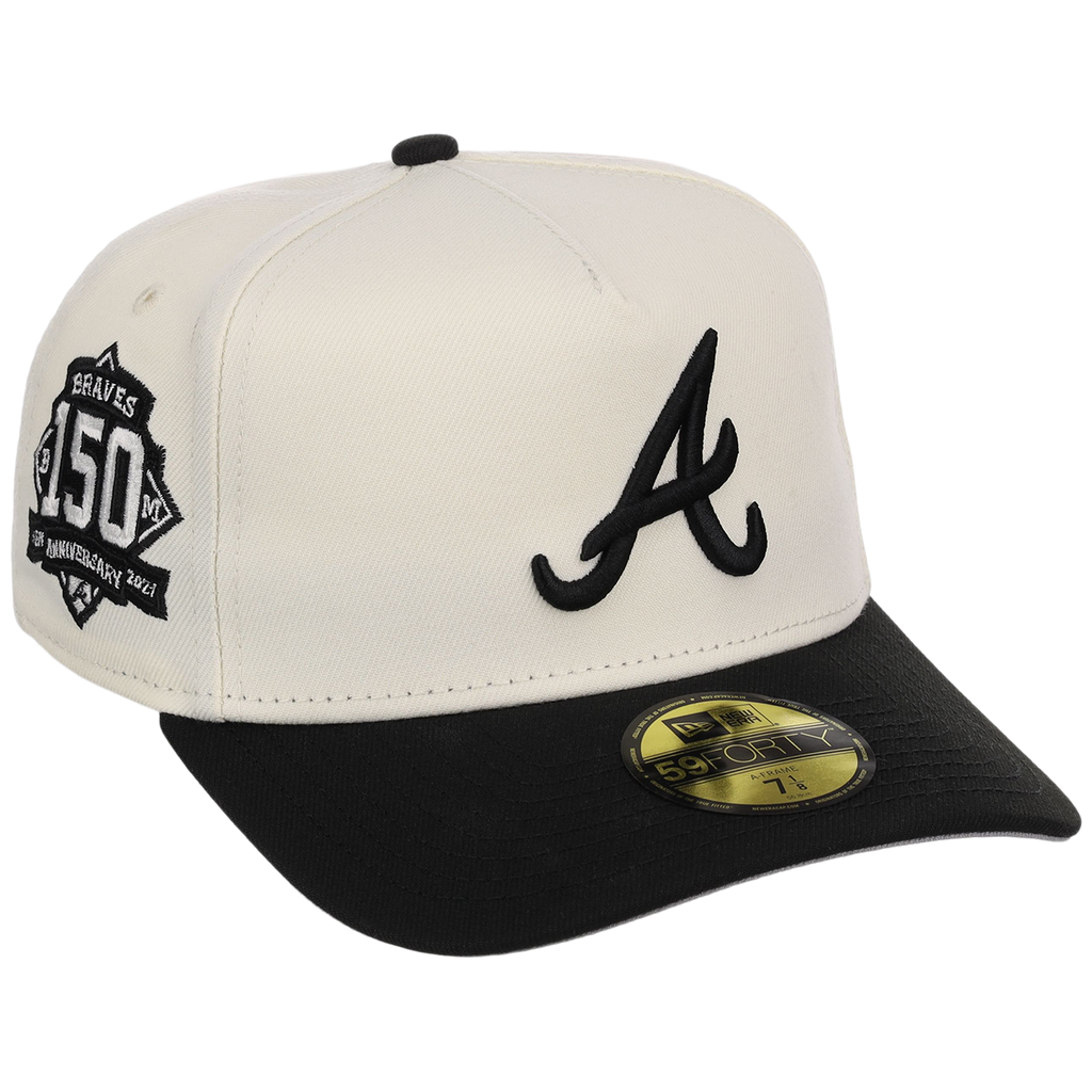 Atlanta Braves MLB Chrome Noir New Era 59FORTY